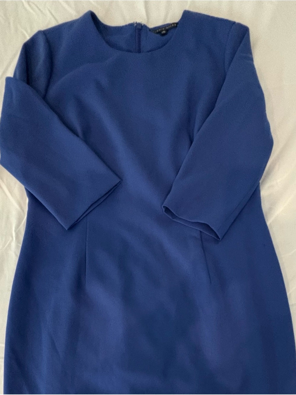 ANTONIO MELANI Royal Blue Crewneck Knit Dress